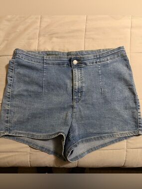 wild fable Light Blue High-Rise Denim Shorts